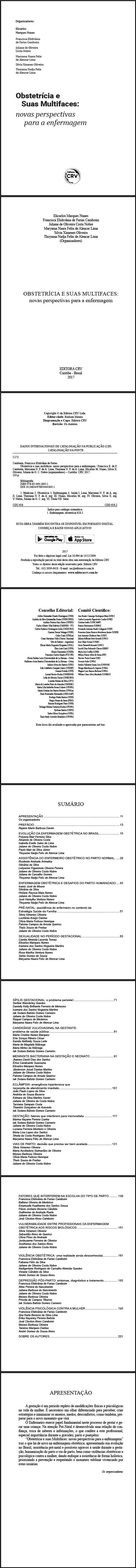 OBSTETRÍCIA E SUAS MULTIFACES:<br> novas perspectivas para a enfermagem